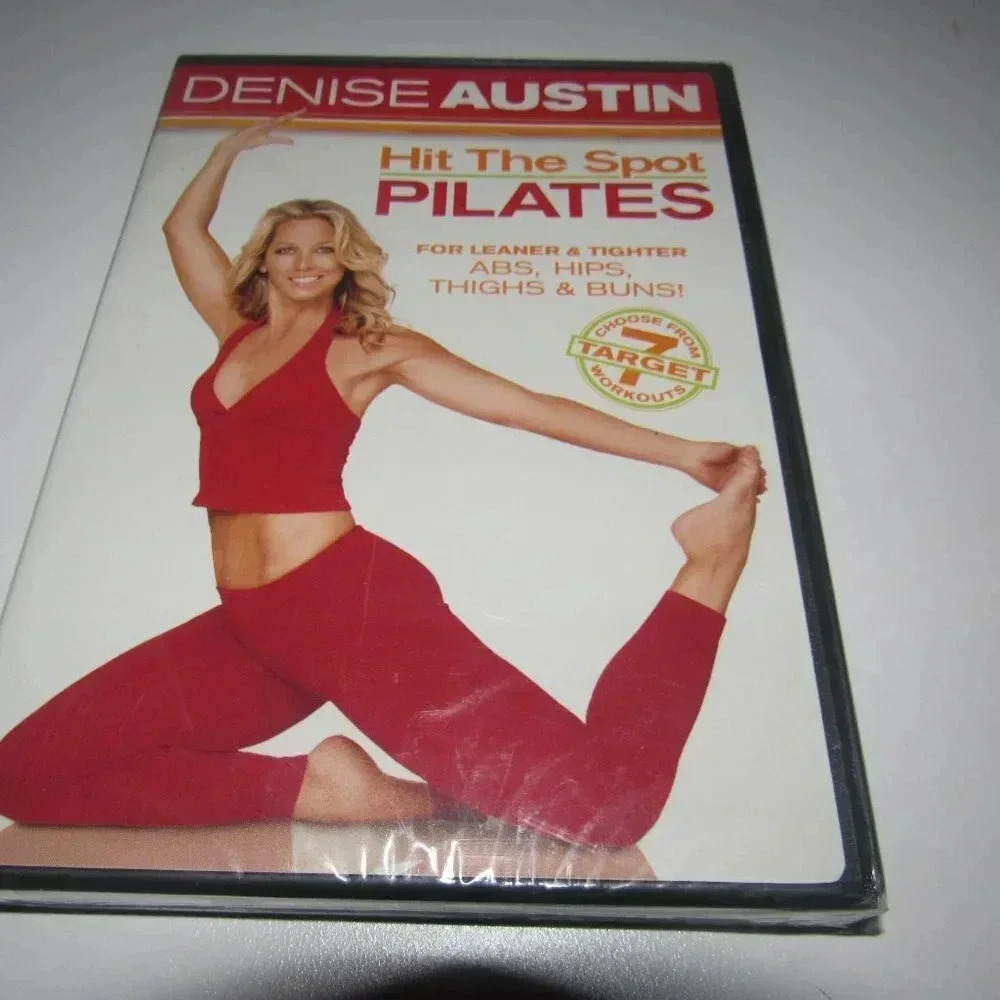 DENISE AUSTIN Hit the Spot Pilates DVD (Tighten ABS, Hips Thighs Buns)~SEALED!